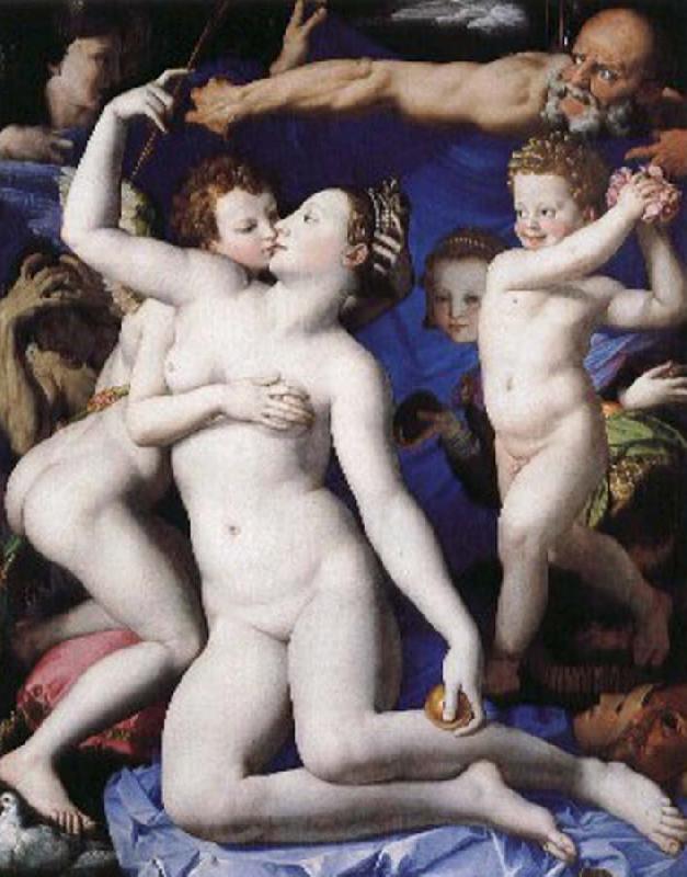 unknow artist Venus, Cupid, stupid and time France oil painting art